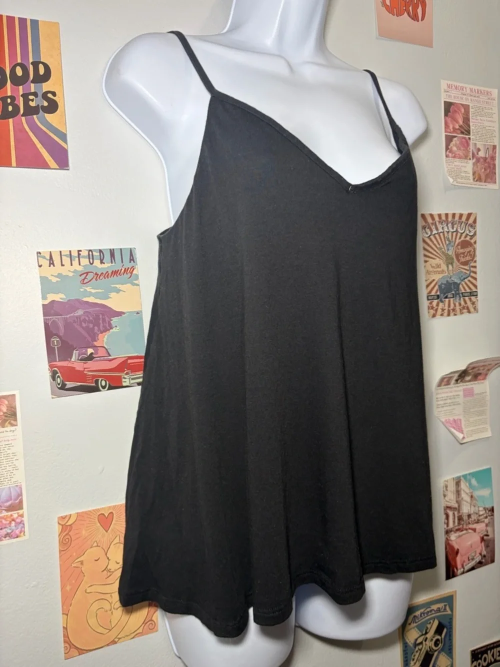 Victoria's Secret Black V-Neck Spaghetti Strap Camisole